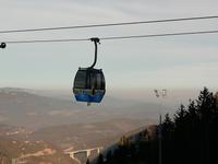 Mit der Seilbahn geht es wieder hinunter