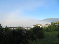 Nachdem Nebel kommt die Sonne 