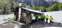 Stopp bei der Latschenkiefer-Hütte