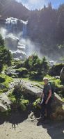 Stubaital,  Reisebegleitung Ria am Grawa Wasserfall 