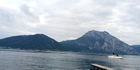 Tag 1 Blick auf den Traunstein vom Traunseeufer Altmünster