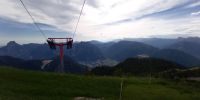 Tag 4 Blick auf die Feuerkogel Seilbahn an der Bergstation 