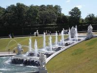 Wasserspiele im Park des 