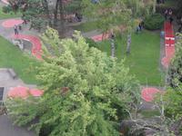Wien  -  Ausblicke vom Riesenrad,  Minigolfplatz