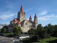 Wien_Unsere Heimfahrt führt noch einmal an der Franz von Assisi Kirche vorbei