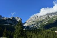 Wilder Kaiser - Ellmau - Wochenbrunner Alm (1.085 m) - Blick zum Ellmauer Tor