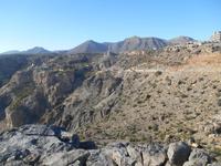 Jebel Akhdar-Gebirge (Diana´s Point - Blick auf das Dorf Al-Ayn)