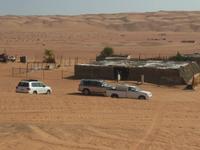 Beduinencamp in der Sahara-Sandwüste