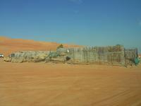 Beduinencamp in der Sahara-Sandwüste