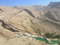 Blick zum Wadi Bani Khalid