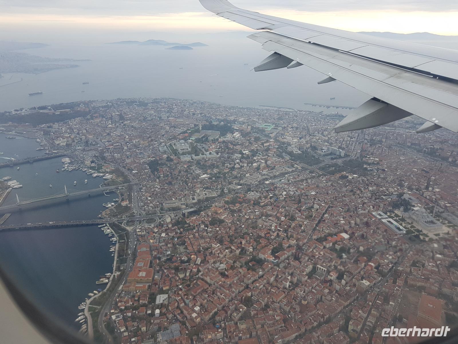 Oman, Anflug Istanbul