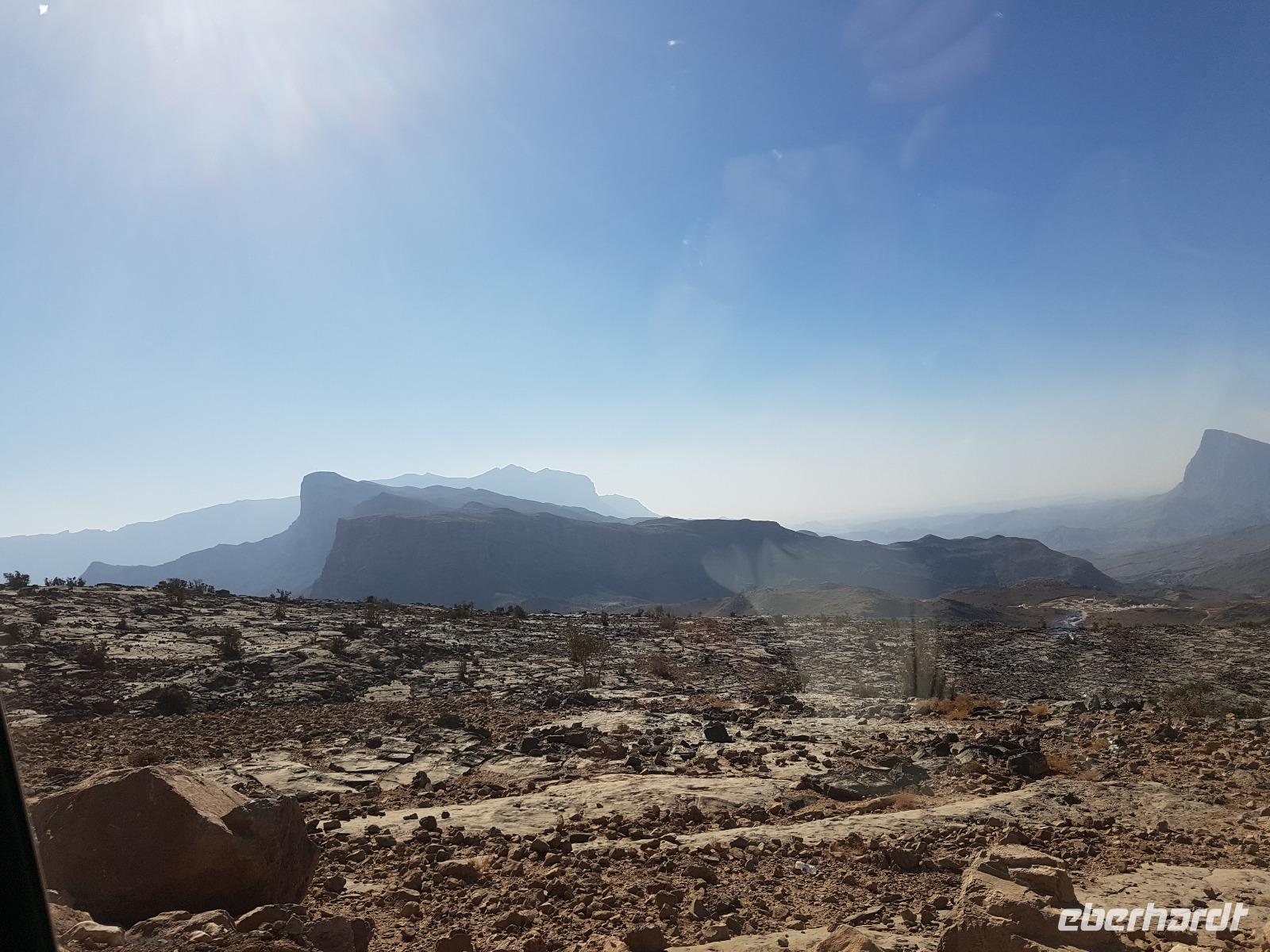 Oman, Fahrt vom Grand Canyon Plateau