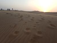 Oman, Sonnenuntergang in der Wüste