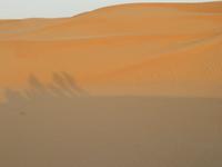 in der Wüste Wahiba Sands - Beim Sonnenuntergang