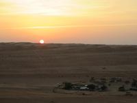 in der Wüste Wahiba Sands - Beim Sonnenuntergang
