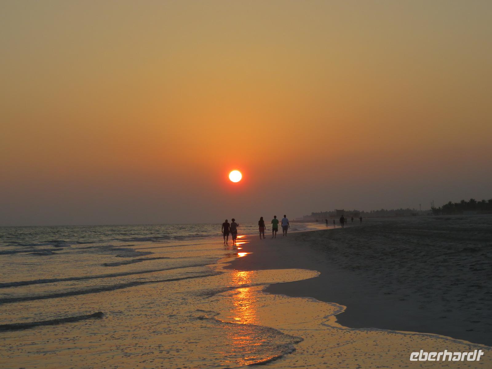 Salalah - Sonnenuntergang am Strand