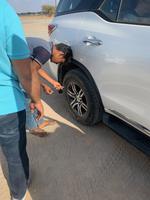 Vorbereitung für die Wüste - Reifendruck absenken