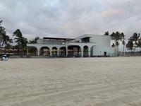 Hotelrestaurant am Strand von Salalah