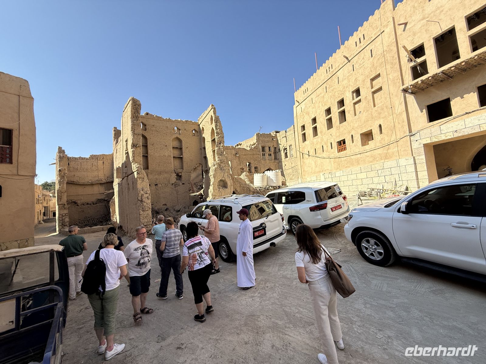 Rundgang im alten Dorf Al Hamra