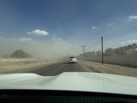 Fahrt in Richtung „Wahiba Sands“ Sandwüste