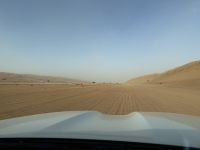 Fahrt in Richtung „Wahiba Sands“ Sandwüste