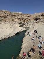 Spaziergang und Baden im Wadi Bani Khalid