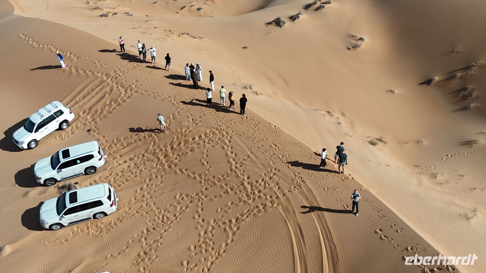 Drohnenfotos in der „Wahiba Sands“ Sandwüste