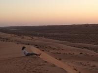 291 Sunset in der Wahiba Sands Wüste