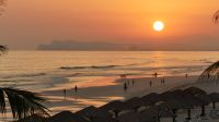 Sonnenuntergang im Crown Plaza