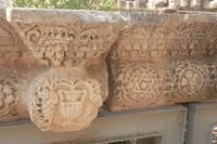 Detail Synagoge von Capernaum