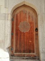 Stadtrundgang durch Baku - eine alte Tür in der Altstadt