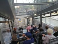 Auffahrt mit dem Funicular zur Aussichtsplattform, Baku
