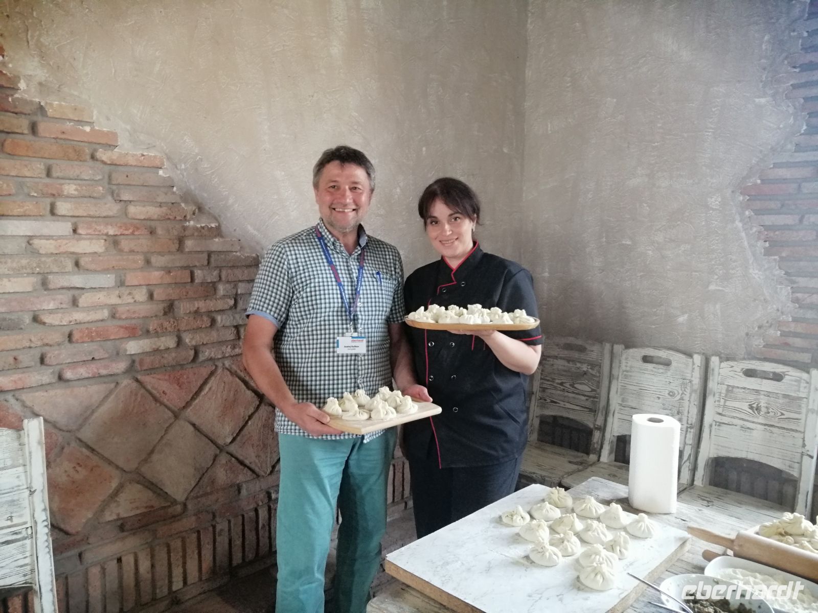 gemeinsame Zubereitung von Chinkali 