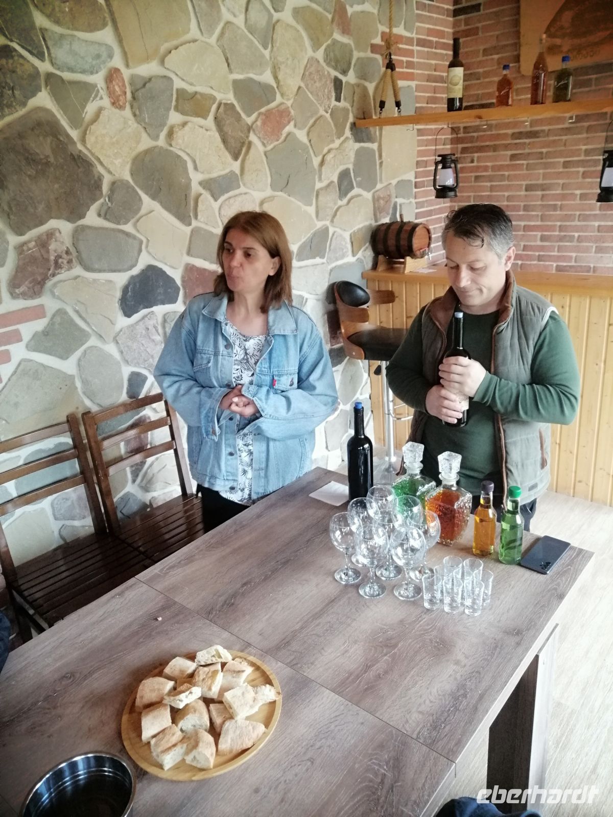 Weinverkostung bei Zaza Kbilashvili, Telavi
