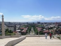 Aussicht von oben, Kaskaden in Jerevan