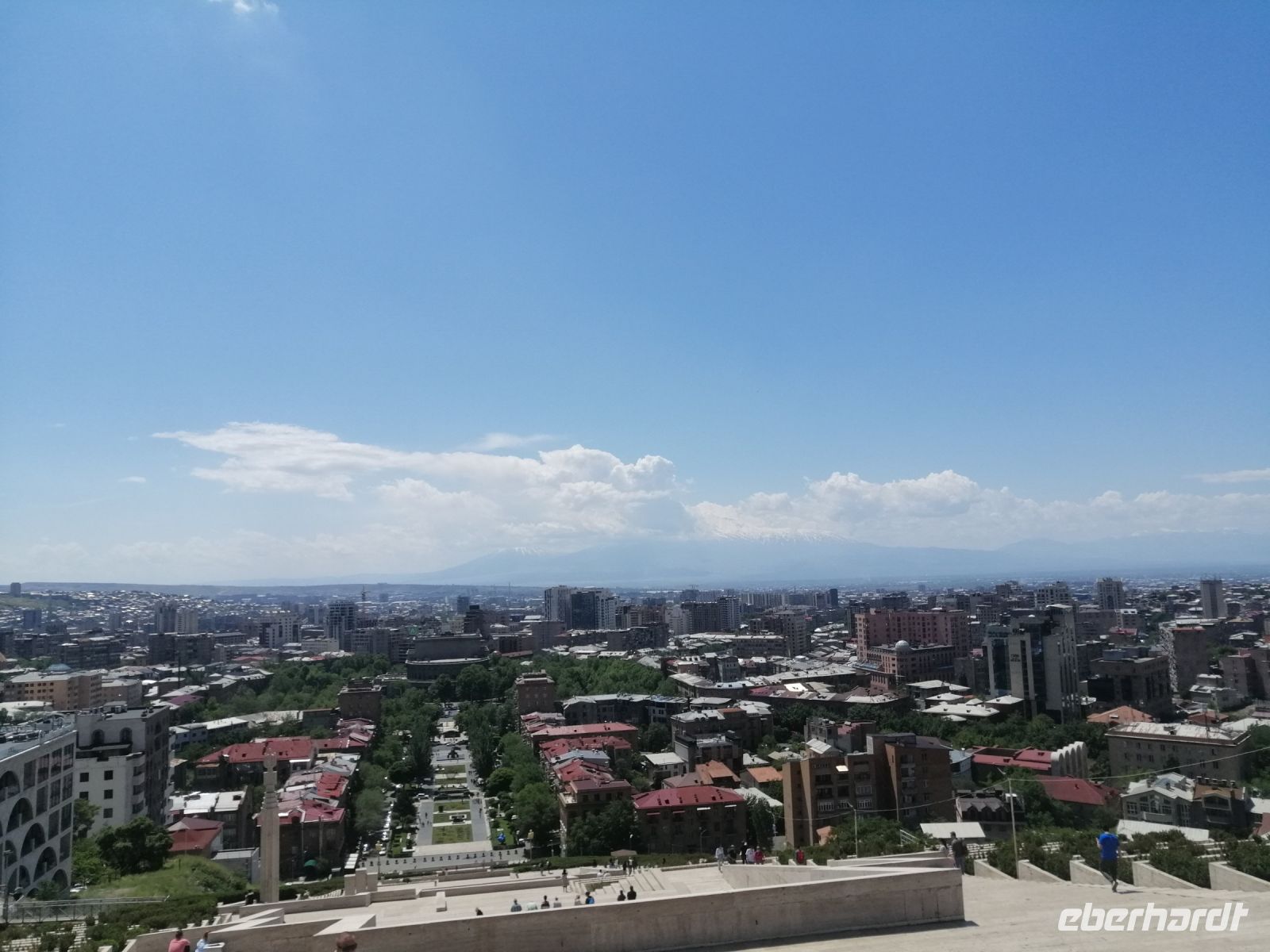 Aussicht von oben, Kaskaden in Jerevan