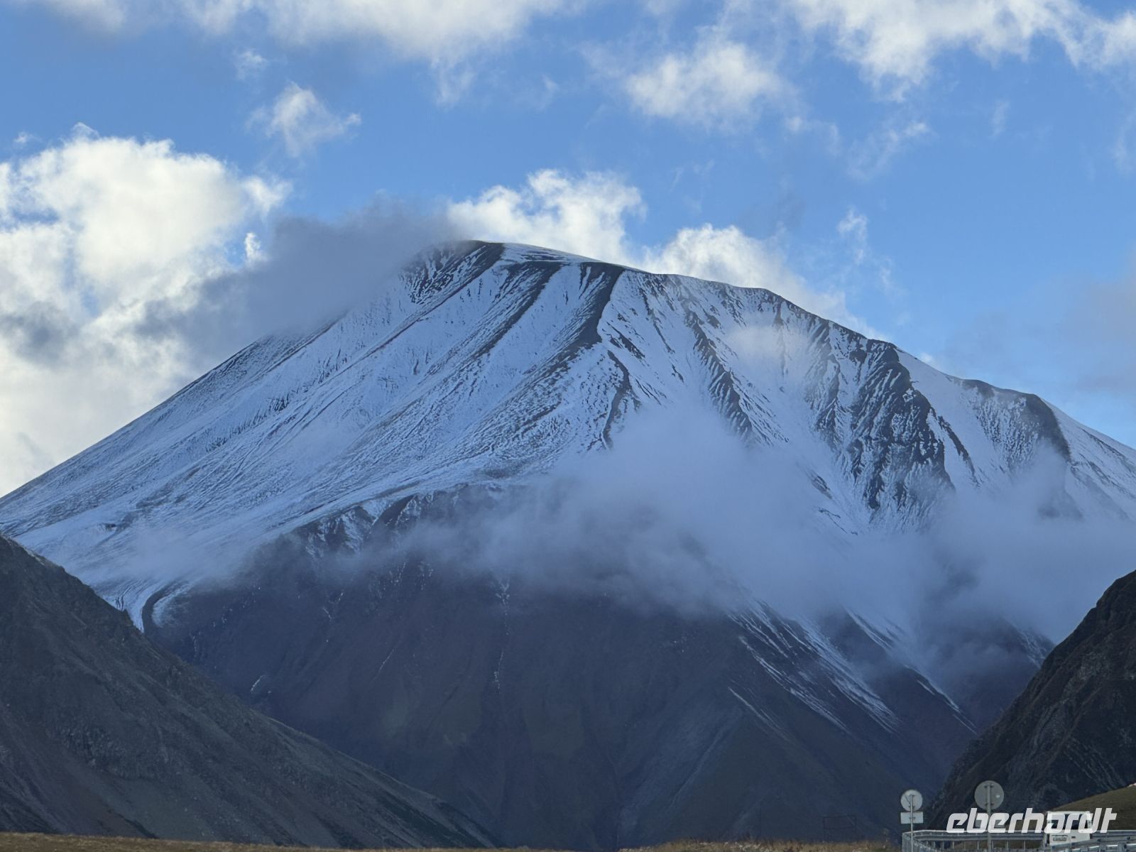 Erster Blick zum Berg