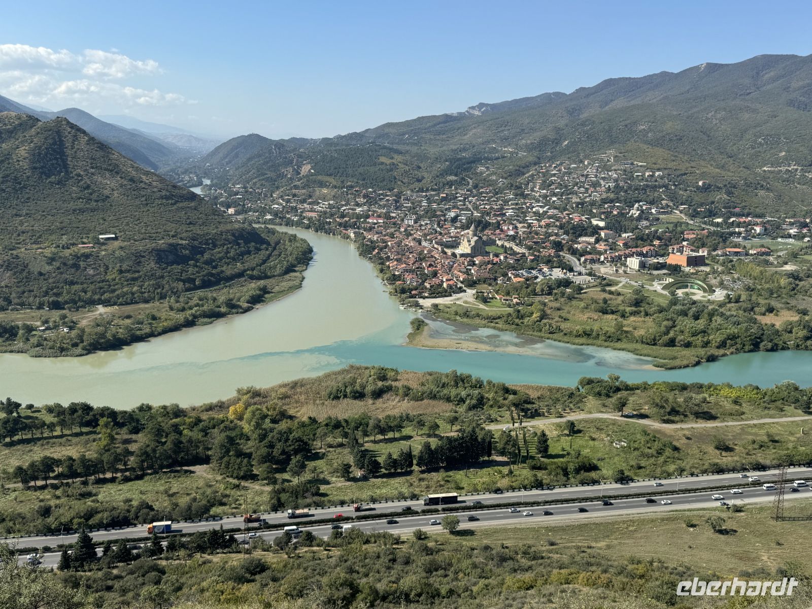 Zusammenfluss von Kura und Aragow