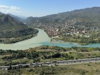 Zusammenfluss von Kura und Aragow