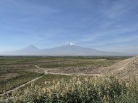 Blick auf die Grenze zur Türkei und 