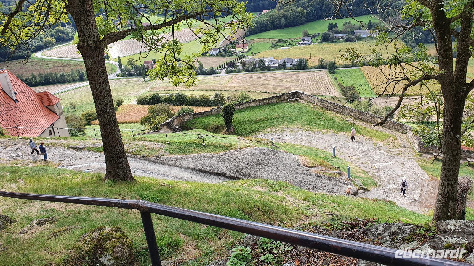 Spaziergang zur Stadt von der  Riegersburg