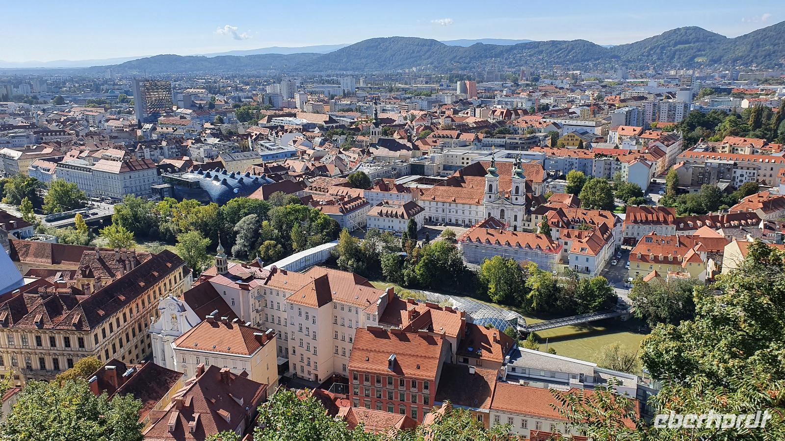 Blick vom Schloßberg Graz