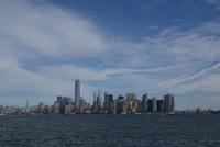 Manhattan mit Blick von Liberty Island