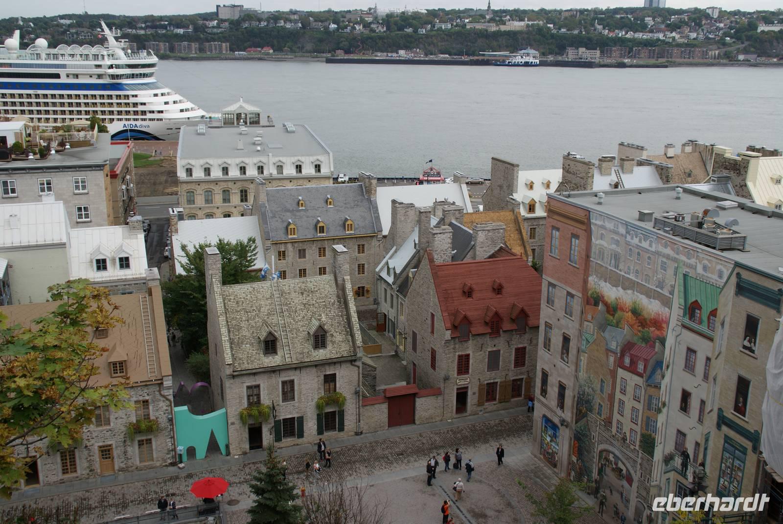Québec - Blick in die Unterstadt