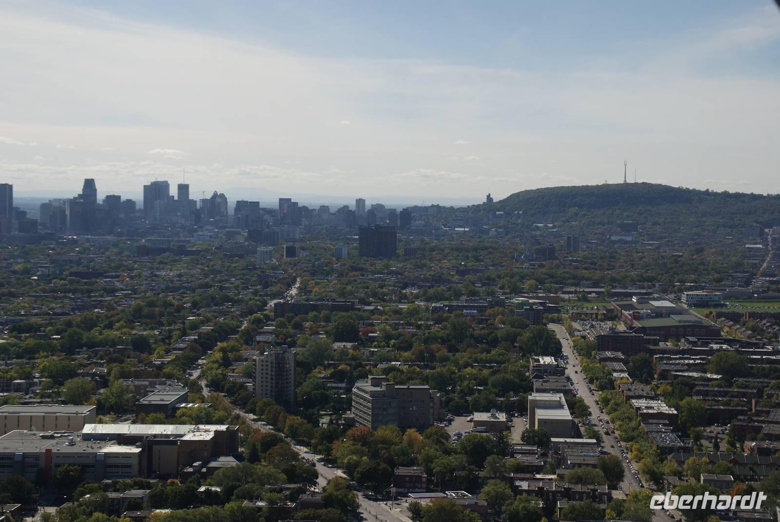 Montreal - Olympiagelände, Blick vom Olympiaturm