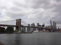 Brooklyn Bridge und Manhattan