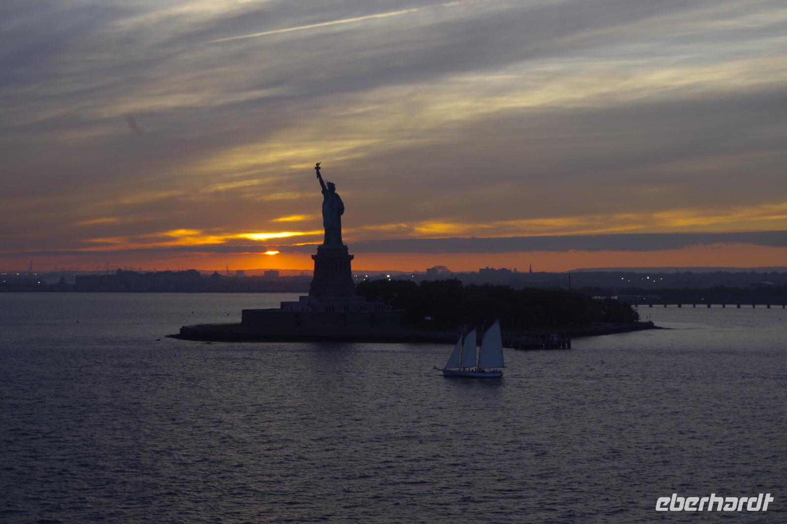 Auslaufen aus New York City, USA