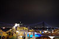 Auslaufen der AIDAdiva aus New York