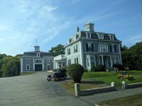 95. Wohnhäuser Richtung Kennebunkport, Maine, USA