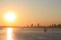 Bosten im Sonnenuntergang